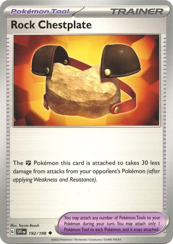 Rock Chestplate 192/198 Normal SV01: Scarlet & Violet Base Set Rock Chestplate 192/198 Normal SV01: Scarlet & Violet Base Set