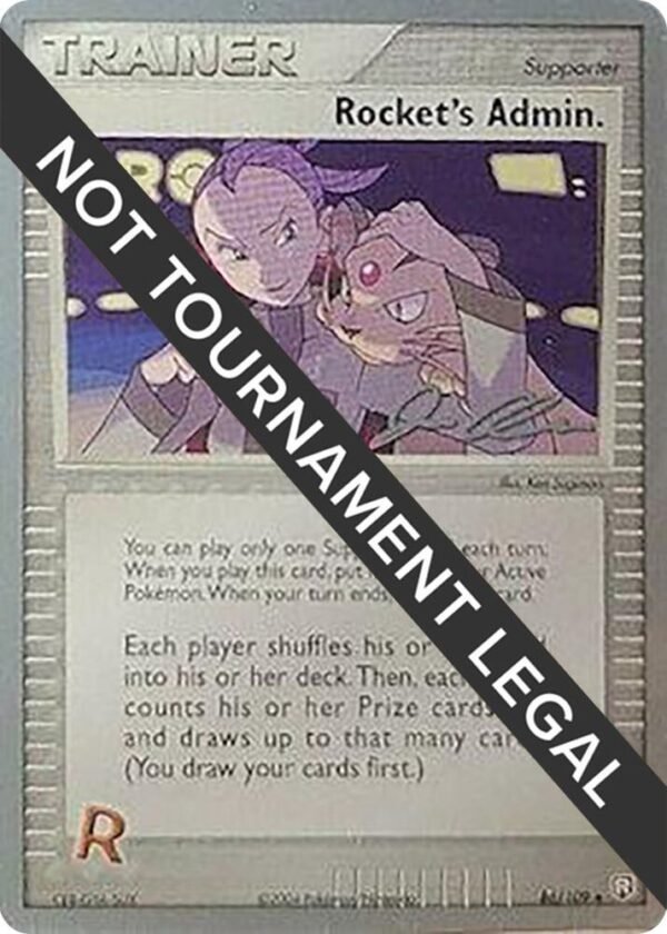 Rocket’s Admin. 2006 (Jason Klaczynski) 86/109 Normal World Championship Decks Rocket’s Admin. 2006 (Jason Klaczynski) 86/109 Normal World Championship Decks