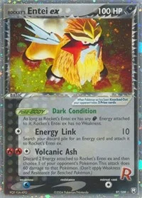 Rocket's Entei ex | 97/109 | Holofoil | Team Rocket Returns
