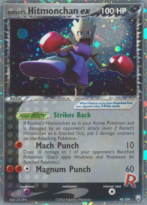 Rocket’s Hitmonchan ex 98/109 Holofoil Team Rocket Returns Rocket’s Hitmonchan ex 98/109 Holofoil Team Rocket Returns
