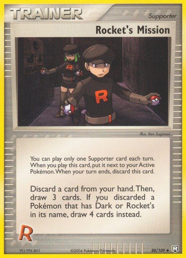 Rocket’s Mission 88/109 Reverse Holofoil Team Rocket Returns Rocket’s Mission 88/109 Reverse Holofoil Team Rocket Returns