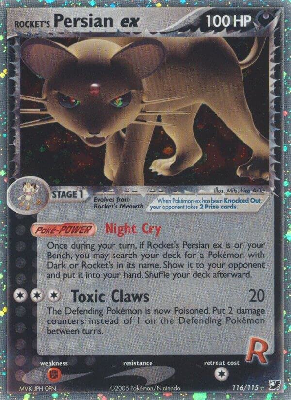 Rocket’s Persian ex 116/115 Holofoil Unseen Forces Rocket’s Persian ex 116/115 Holofoil Unseen Forces