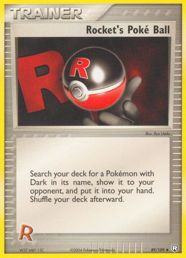 Rocket’s Poke Ball 89/109 Reverse Holofoil Team Rocket Returns