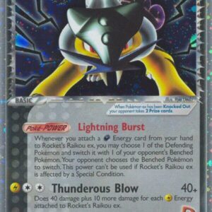 Rocket’s Raikou ex 108/107 Holofoil Deoxys Rocket’s Raikou ex 108/107 Holofoil Deoxys
