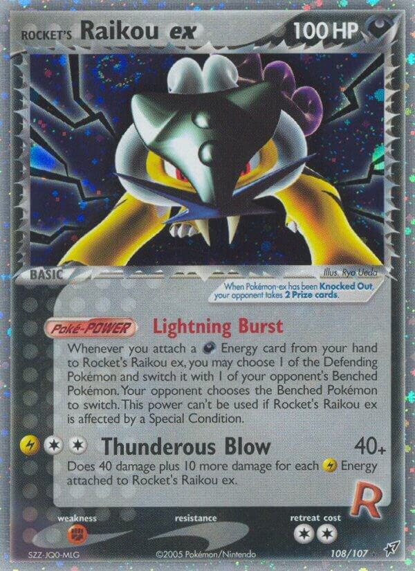 Rocket’s Raikou ex 108/107 Holofoil Deoxys Rocket’s Raikou ex 108/107 Holofoil Deoxys