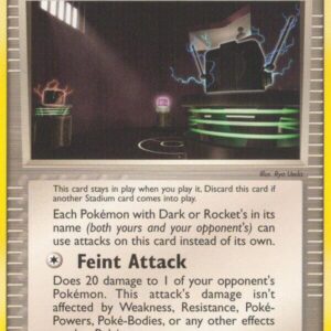 Rocket’s Tricky Gym 90/109 Reverse Holofoil Team Rocket Returns