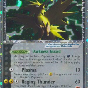 Rocket’s Zapdos ex 106/109 Holofoil Team Rocket Returns