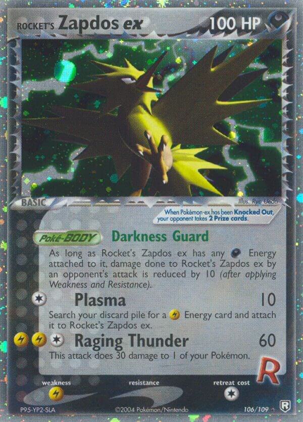 Rocket’s Zapdos ex 106/109 Holofoil Team Rocket Returns Rocket’s Zapdos ex 106/109 Holofoil Team Rocket Returns