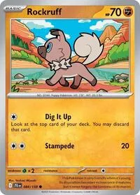 Rockruff | 084/159 | Reverse Holofoil | SV09: Journey Together Rockruff | 084/159 | Reverse Holofoil | SV09: Journey Together