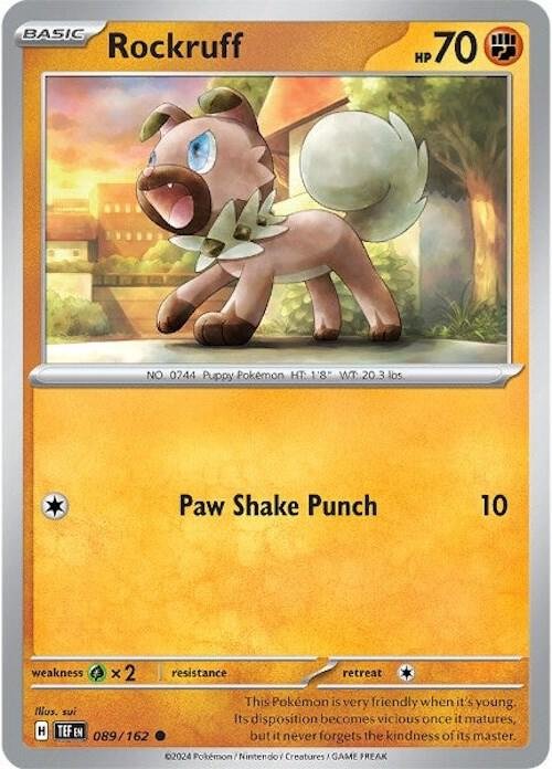 Rockruff 089/162 Normal SV05: Temporal Forces Rockruff 089/162 Normal SV05: Temporal Forces