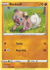 Rockruff | 094/185 | Reverse Holofoil | SWSH04: Vivid Voltage