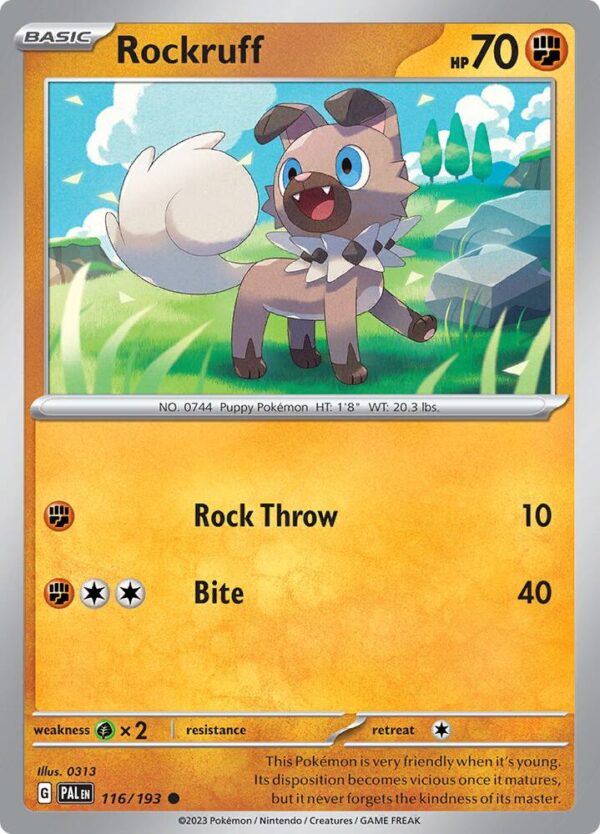 Rockruff 116/193 Normal SV02: Paldea Evolved
