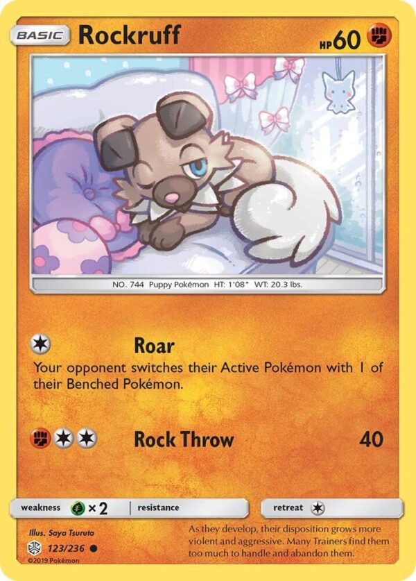 Rockruff 123/236 Normal SM – Cosmic Eclipse Rockruff 123/236 Normal SM – Cosmic Eclipse