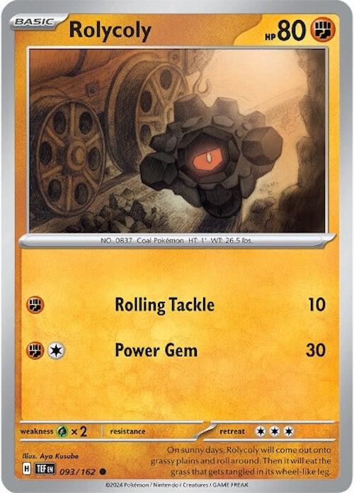 Rolycoly 093/162 Normal SV05: Temporal Forces Rolycoly 093/162 Normal SV05: Temporal Forces