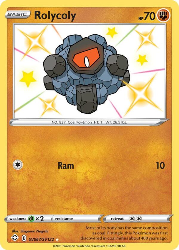 Rolycoly SV067/SV122 Holofoil Shining Fates: Shiny Vault