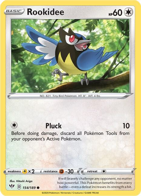 Rookidee 154/189 Normal SWSH03: Darkness Ablaze