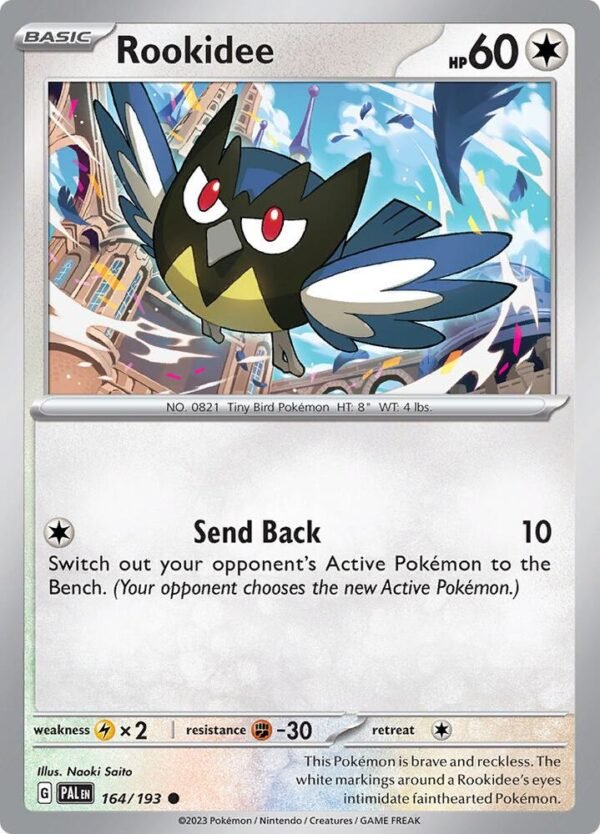Rookidee 164/193 Reverse Holofoil SV02: Paldea Evolved Rookidee 164/193 Reverse Holofoil SV02: Paldea Evolved