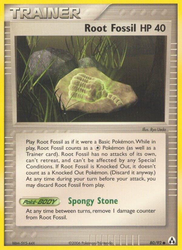 Root Fossil 80/92 Reverse Holofoil Legend Maker