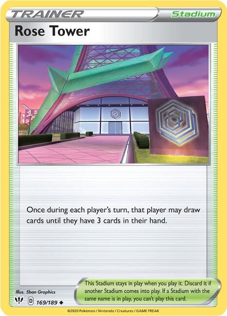 Rose Tower 169/189 Normal SWSH03: Darkness Ablaze