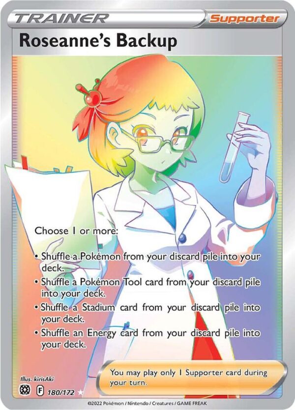 Roseanne’s Backup (Secret) 180/172 Holofoil SWSH09: Brilliant Stars
