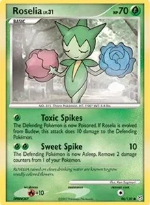 Roselia | 96/130 | Reverse Holofoil | Diamond and Pearl