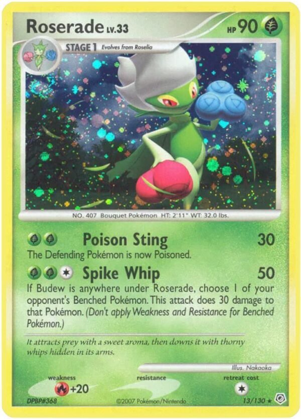 Roserade 13/130 Holofoil Diamond and Pearl