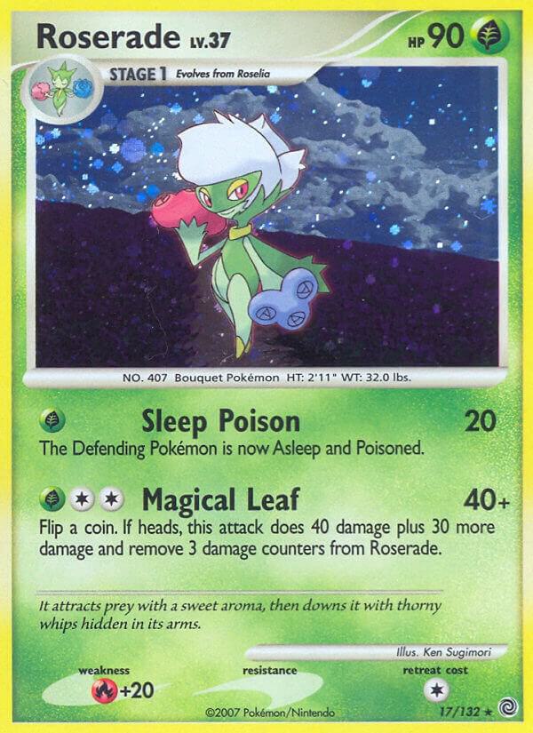 Roserade 17/132 Reverse Holofoil Secret Wonders Roserade 17/132 Reverse Holofoil Secret Wonders
