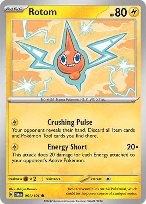 Rotom 061/191 Normal SV08: Surging Sparks Rotom 061/191 Normal SV08: Surging Sparks
