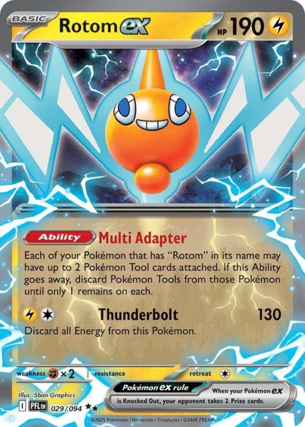 Rotom ex 029/094 Holofoil ME02: Phantasmal Flames