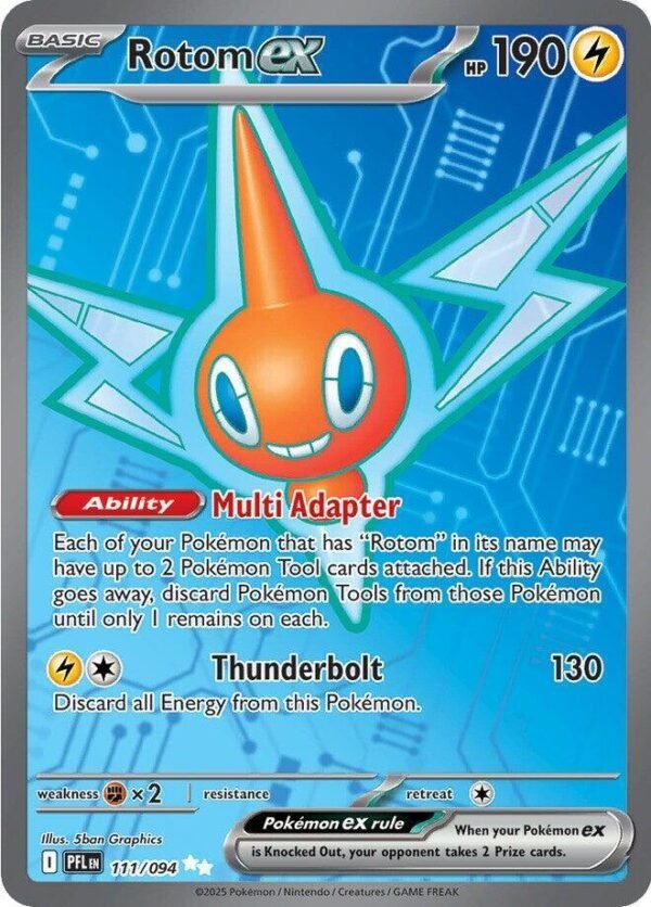 Rotom ex 111/094 Holofoil ME02: Phantasmal Flames