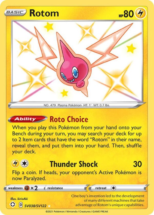 Rotom SV038/SV122 Holofoil Shining Fates: Shiny Vault Rotom SV038/SV122 Holofoil Shining Fates: Shiny Vault