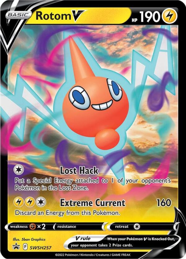 Rotom V SWSH257 Holofoil SWSH: Sword & Shield Promo Cards