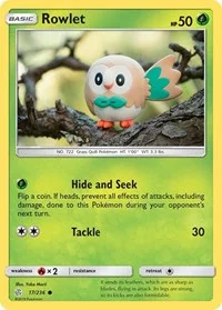Rowlet | 17/236 | Reverse Holofoil | SM - Cosmic Eclipse