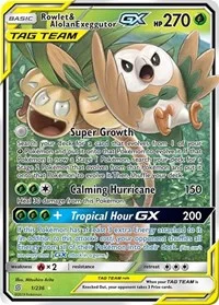 Rowlet & Alolan Exeggutor GX | 1/236 | Holofoil | SM - Unified Minds