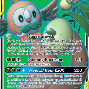 Rowlet & Alolan Exeggutor GX (Full Art) 214/236 Holofoil SM – Unified Minds