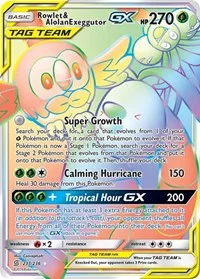 Rowlet & Alolan Exeggutor GX (Secret) | 237/236 | Holofoil | SM - Unified Minds