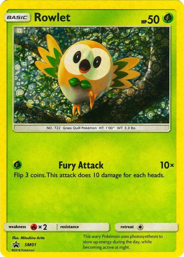 Rowlet SM01 (General Mills Promo) Holofoil Miscellaneous Cards & Products Rowlet SM01 (General Mills Promo) Holofoil Miscellaneous Cards & Products