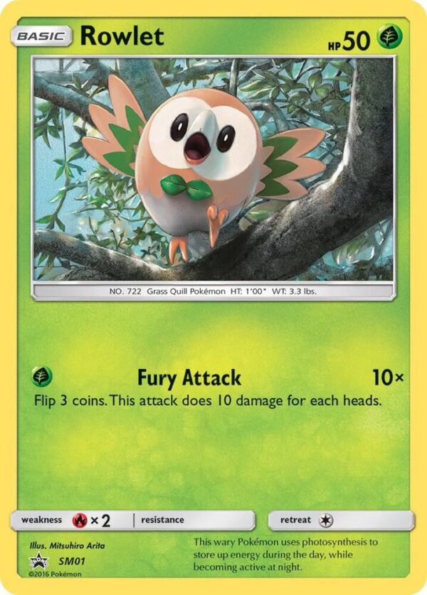 Rowlet SM01 Holofoil SM Promos