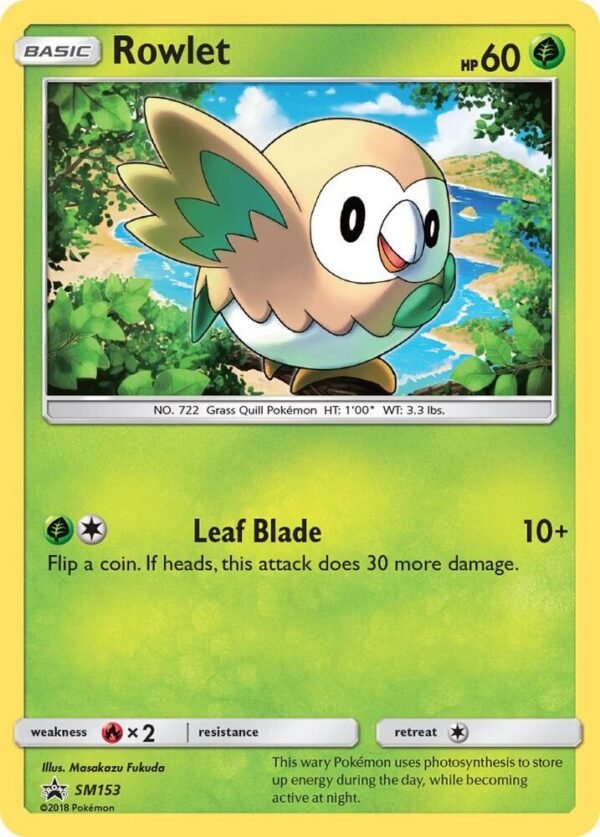Rowlet SM153 Holofoil SM Promos Rowlet SM153 Holofoil SM Promos