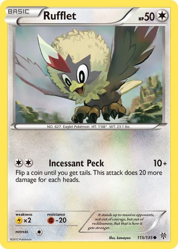 Rufflet 115/135 Reverse Holofoil Plasma Storm Rufflet 115/135 Reverse Holofoil Plasma Storm