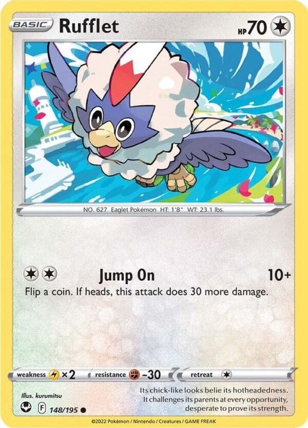 Rufflet 148/195 Normal SWSH12: Silver Tempest Rufflet 148/195 Normal SWSH12: Silver Tempest