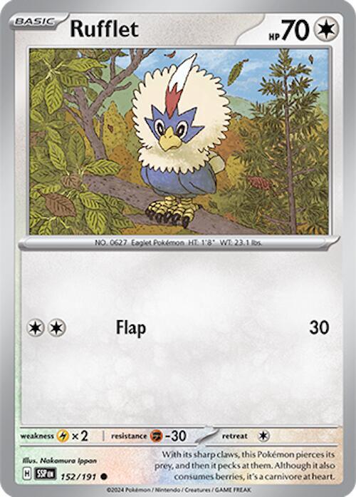 Rufflet 152/191 Normal SV08: Surging Sparks Rufflet 152/191 Normal SV08: Surging Sparks