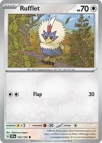 Rufflet | 152/191 | Reverse Holofoil | SV08: Surging Sparks