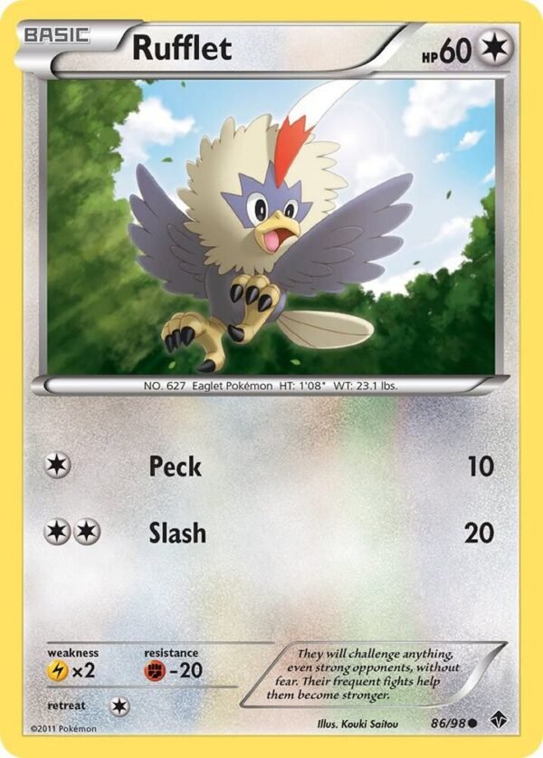 Rufflet (86) 86/98 Reverse Holofoil Emerging Powers