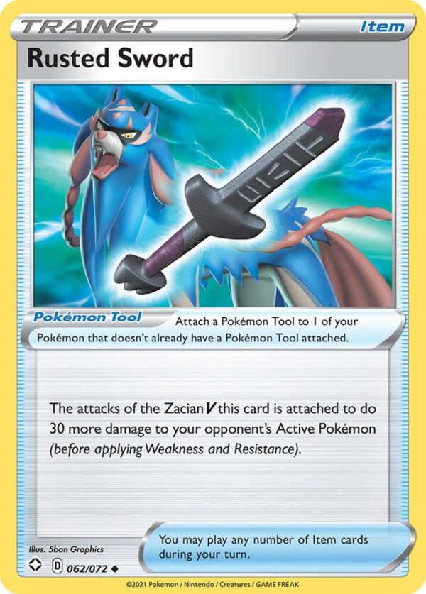 Rusted Sword 062/072 Reverse Holofoil Shining Fates