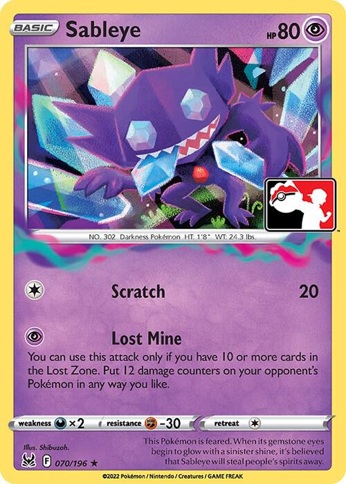 Sableye 070/196 Holofoil Prize Pack Series Cards