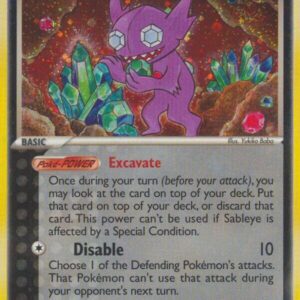 Sableye 10/100 Reverse Holofoil Crystal Guardians Sableye 10/100 Reverse Holofoil Crystal Guardians