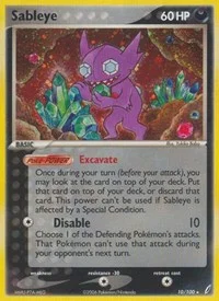Sableye | 10/100 | Holofoil | Crystal Guardians Sableye | 10/100 | Holofoil | Crystal Guardians