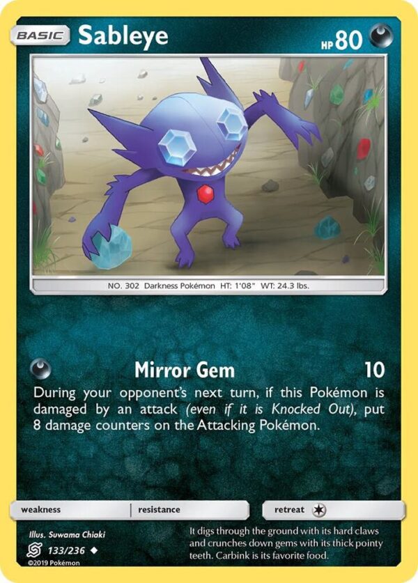 Sableye 133/236 Normal SM – Unified Minds Sableye 133/236 Normal SM – Unified Minds