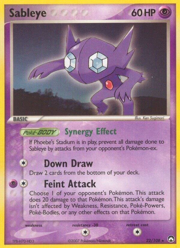 Sableye 22/108 Reverse Holofoil Power Keepers